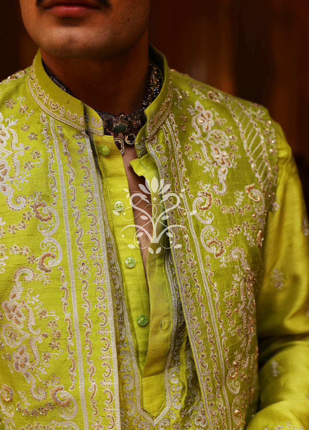 Wrapped in lime silk and legacy.