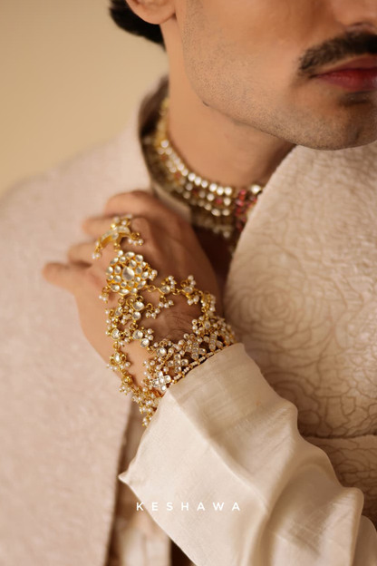 Ivory Rose Jacket Set: Regal Whisper