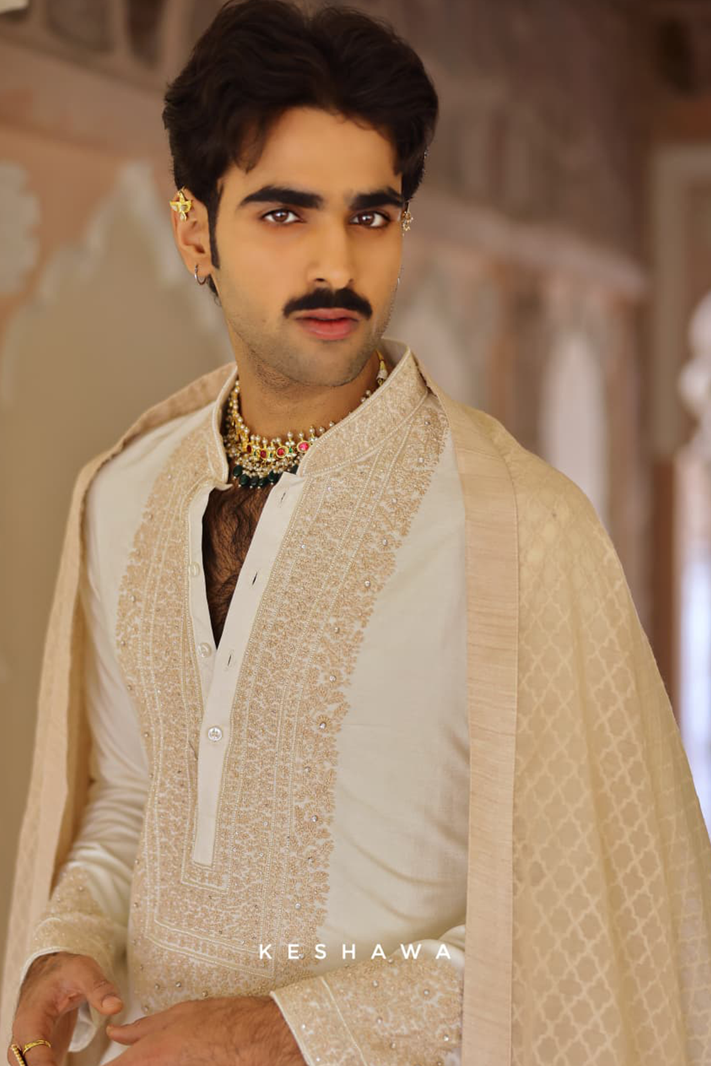 Off-White Cotton Silk Kurta