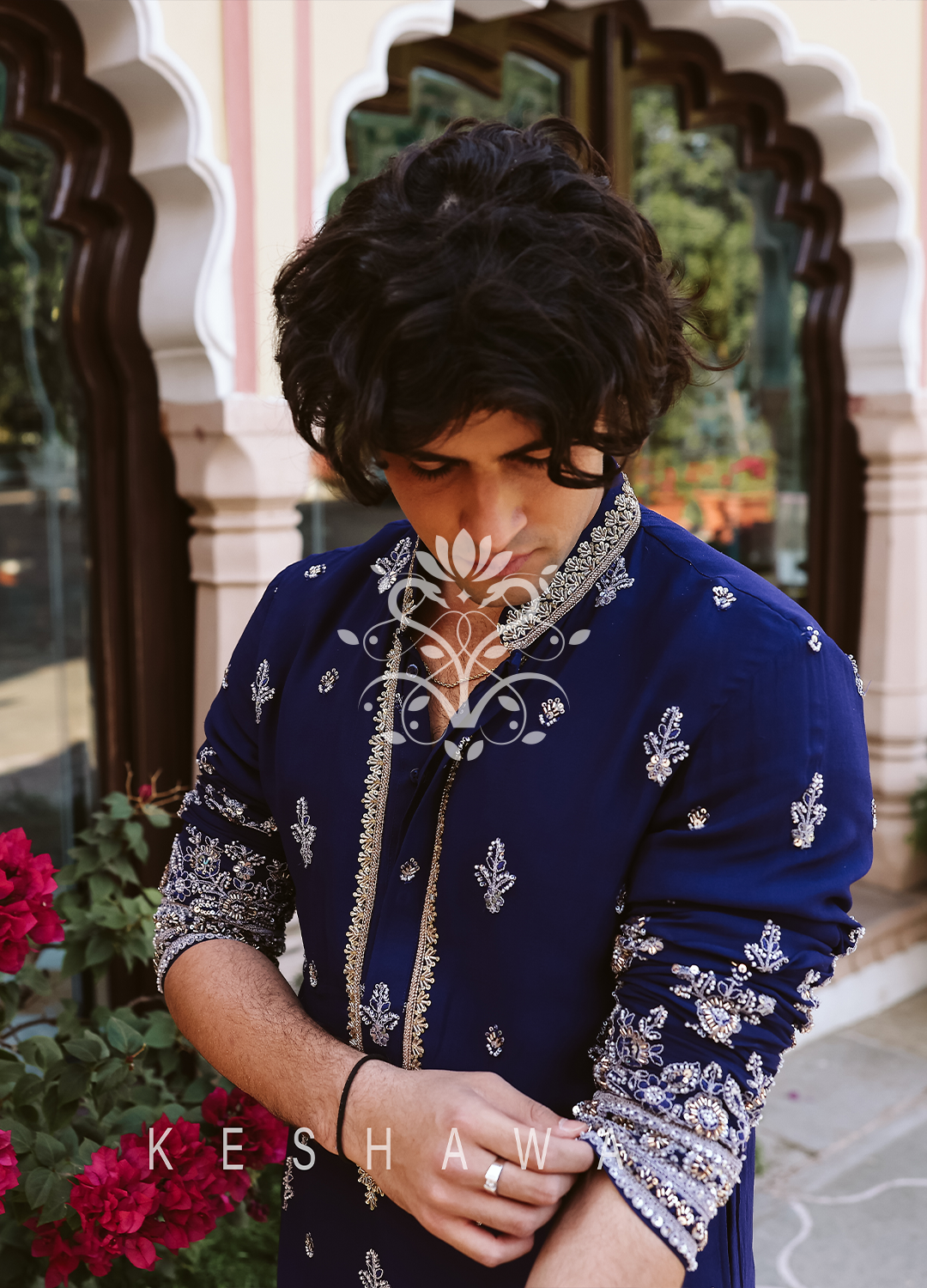 Opulent Zardozi & Regal Majestic Blue